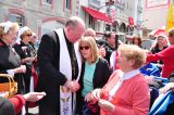 2011 Lourdes Pilgrimage - Archbishop Dolan with Malades (149/267)